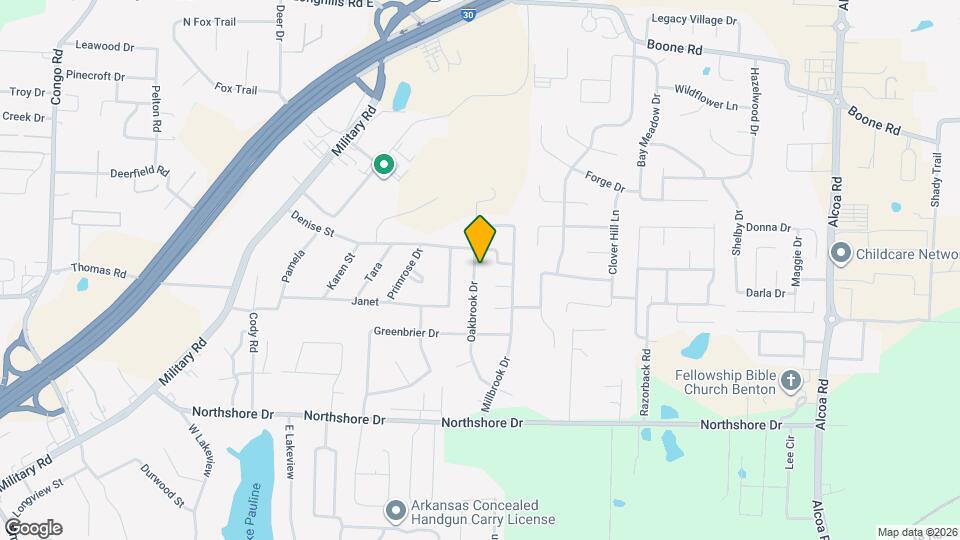 3002 Oakbrook Map and Location Details