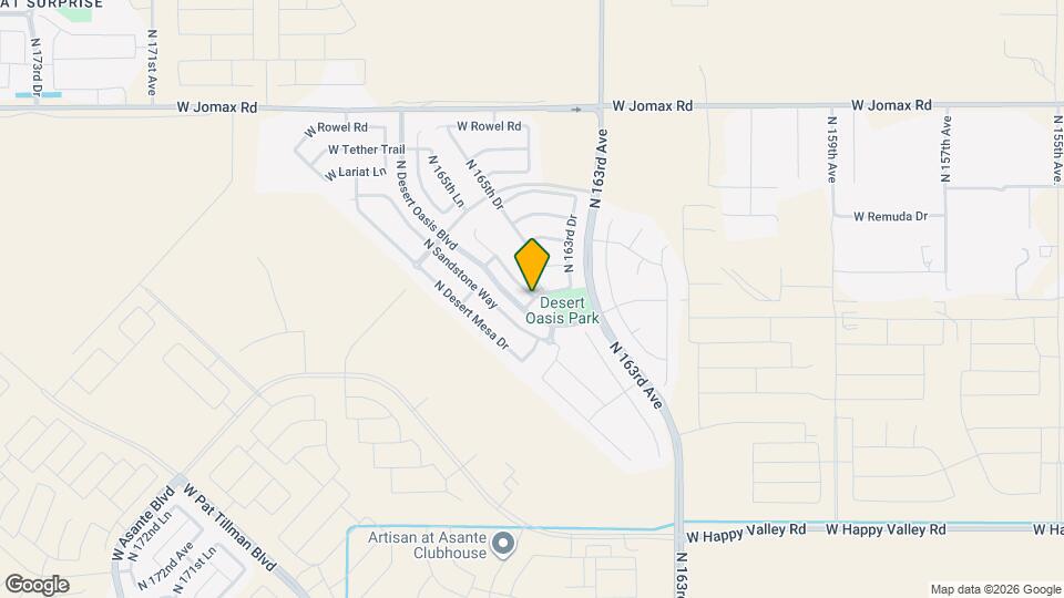 25244 N 165TH Ln Map and Location Details