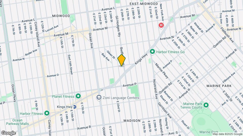 3620 Bedford Ave Mapa y Detalles de la Ubicación