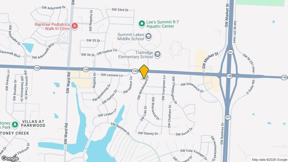 3708 SW Windemere Dr Map and Location Details