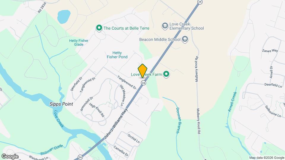 20161 John J. Williams Hwy Map and Location Details