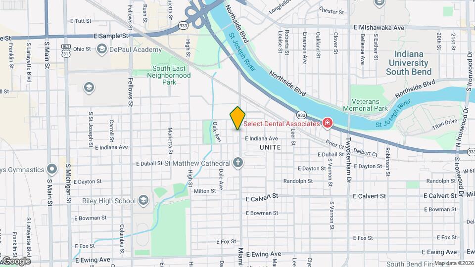 1515 Miami St Map and Location Details