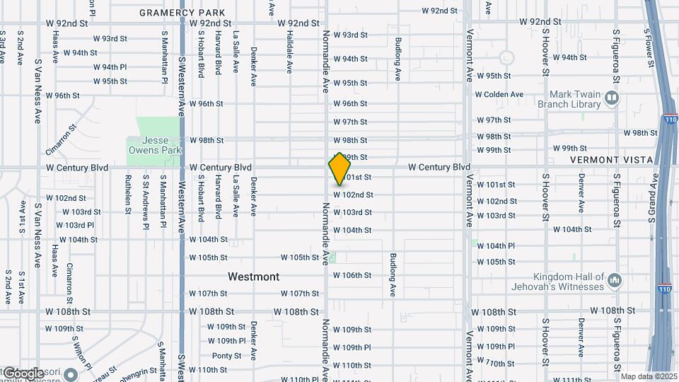1335 W 102nd St Map and Location Details