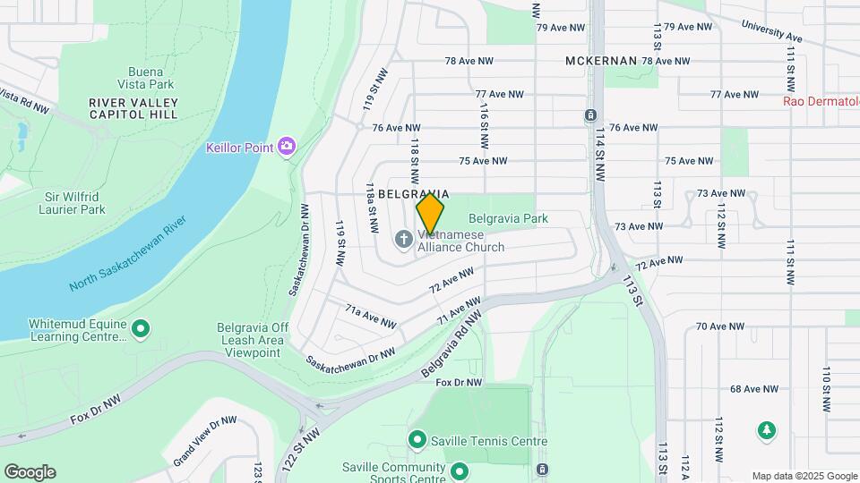 7307 118 St NW Map and Location Details
