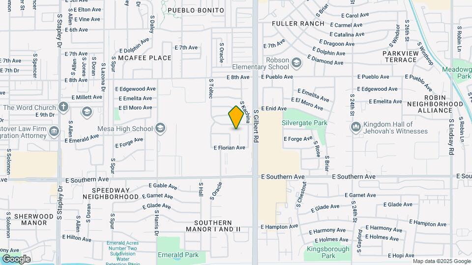 1020 S Cochise Cir Mapa y Detalles de la Ubicación