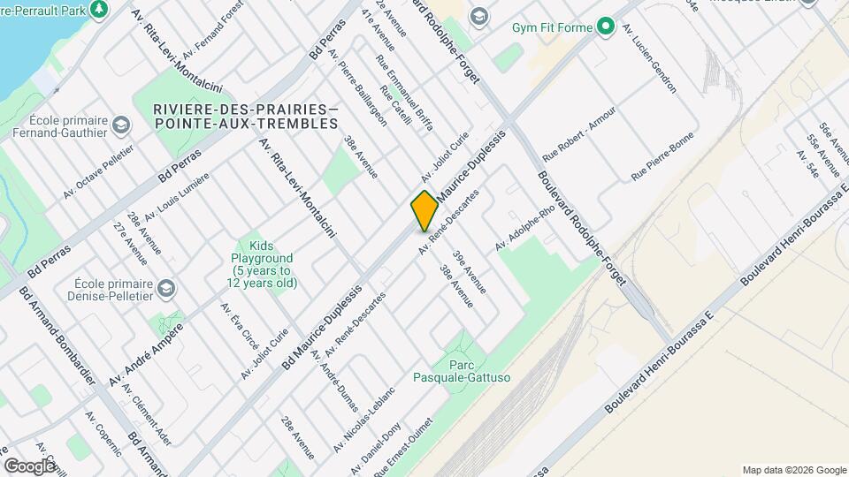 8831 René-Descartes Av Map and Location Details