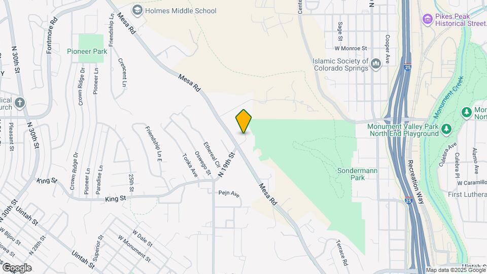 1950 Mesa Park View Map and Location Details