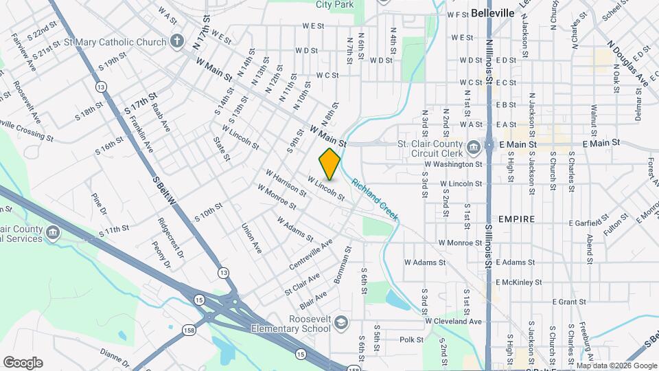621 W Lincoln St Map and Location Details