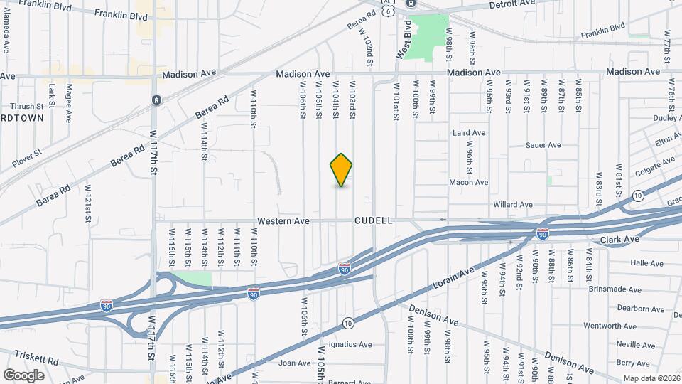 2193 W 104th St Map and Location Details