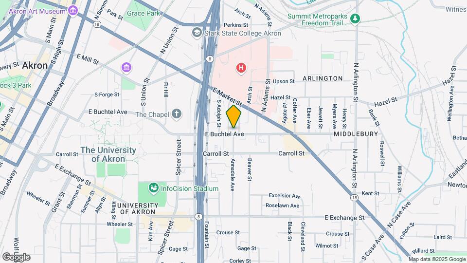 561 E Buchtel Ave-Unit -Apt 3 Map and Location Details