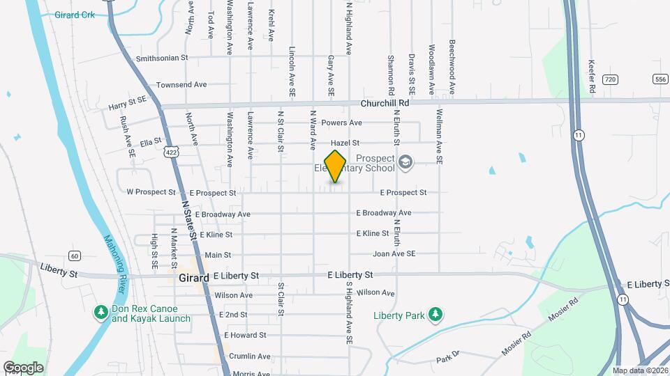 534 E Prospect St Map and Location Details