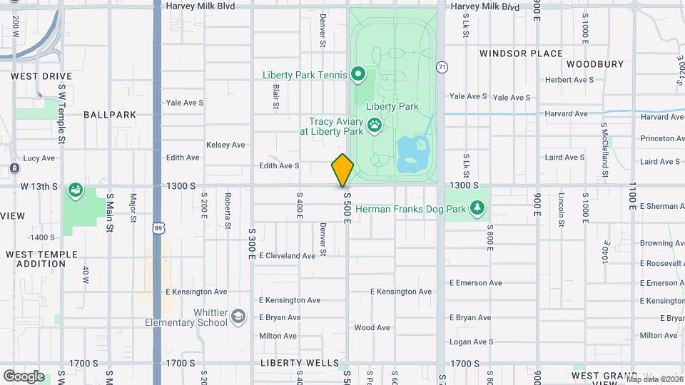 1314 S 500 E Map and Location Details