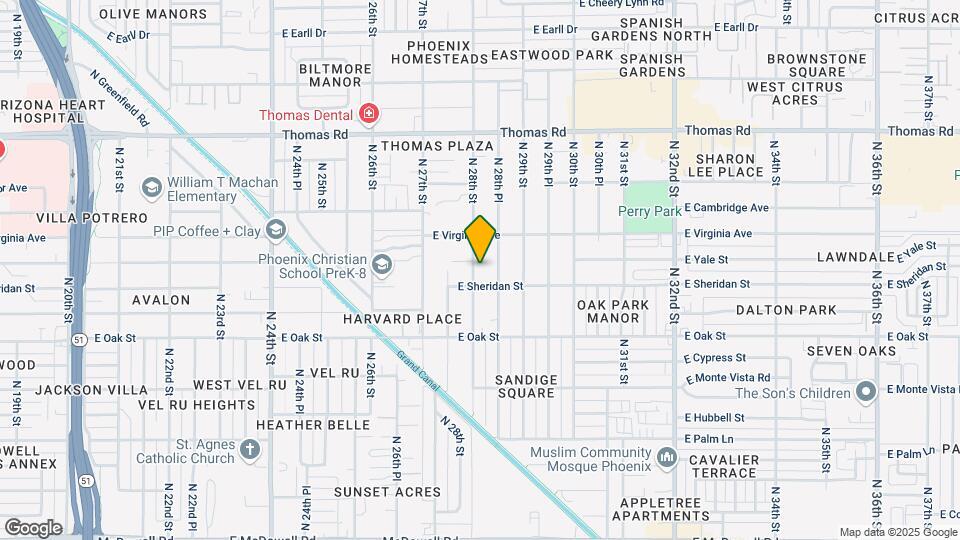 2513 N 28th St Map and Location Details