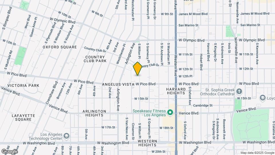 1237 S Wilton Pl Map and Location Details