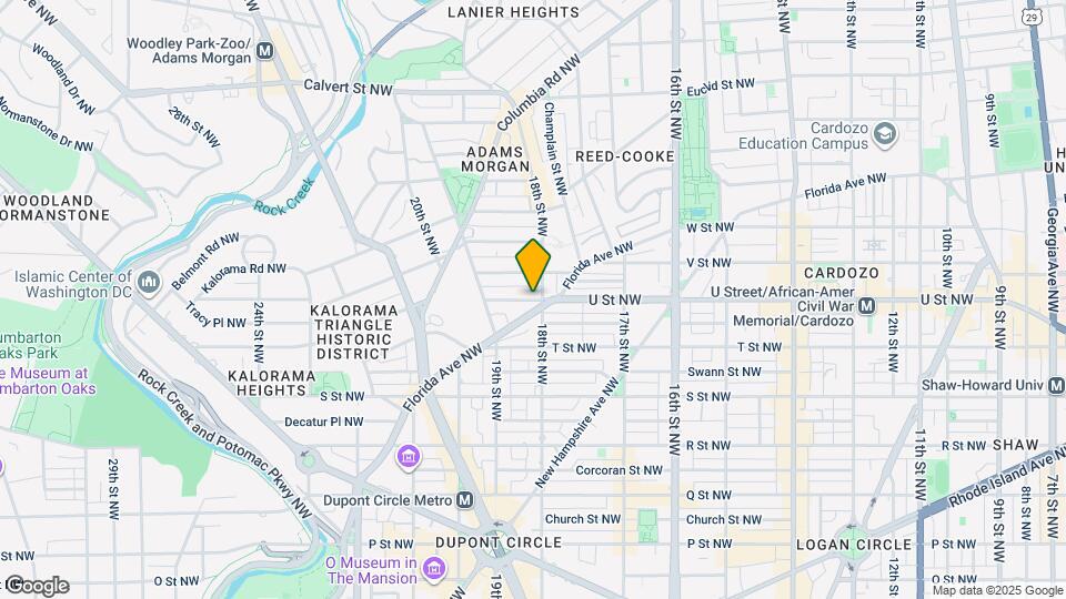 1811 Vernon St NW Map and Location Details