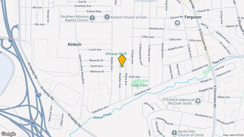 334 Mueller Ave Map and Location Details