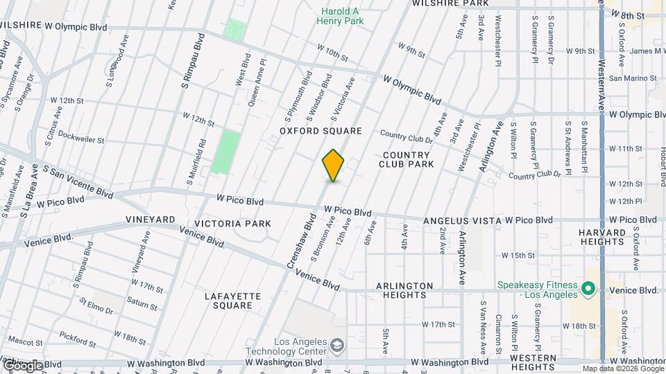 1224 S Crenshaw Blvd Mapa y Detalles de la Ubicación