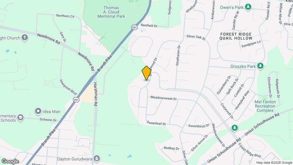 3629 Berrywood Dr Map and Location Details