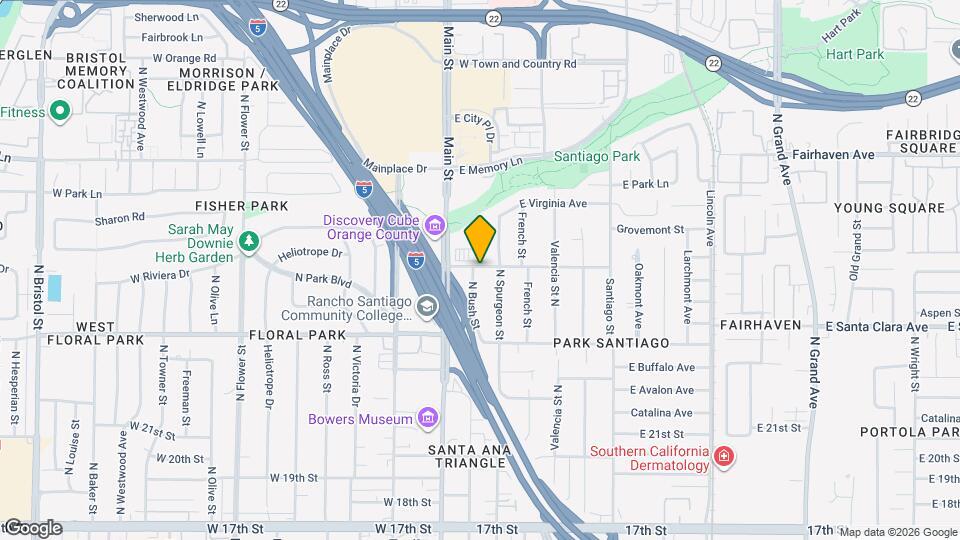 2425 N Bush St, Unit 2 Map and Location Details