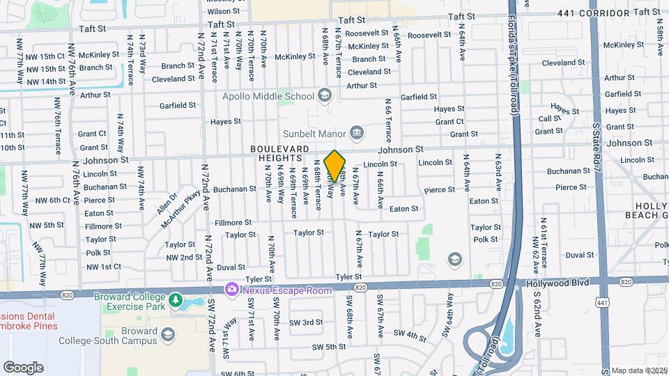 641 N 68th Way Map and Location Details