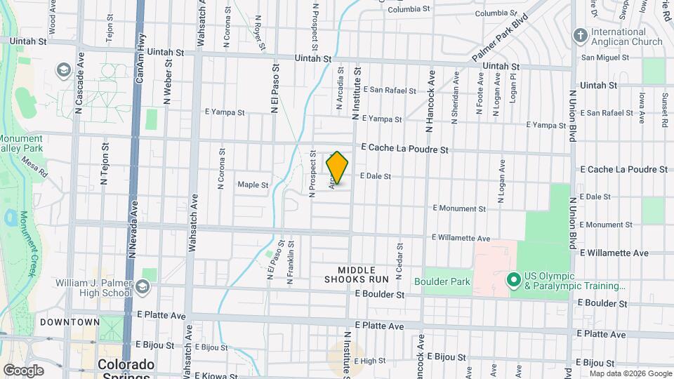 715 Arcadia Pl Map and Location Details