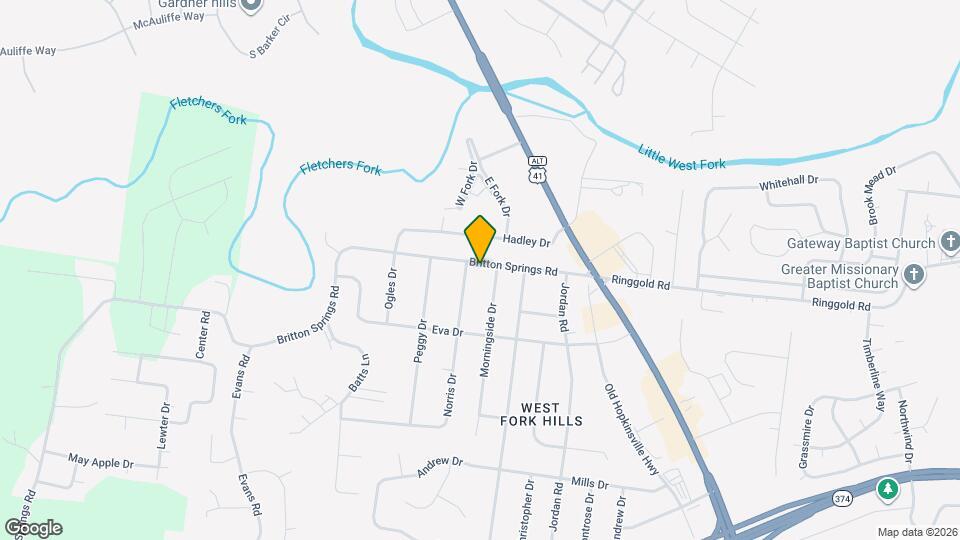 402 Britton Springs Rd Map and Location Details