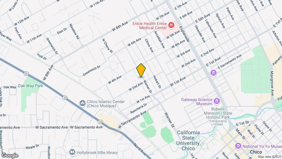 1207 Warner St Mapa y Detalles de la Ubicación