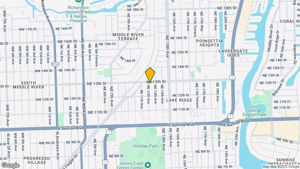 1240 NE 12th Ave Map and Location Details