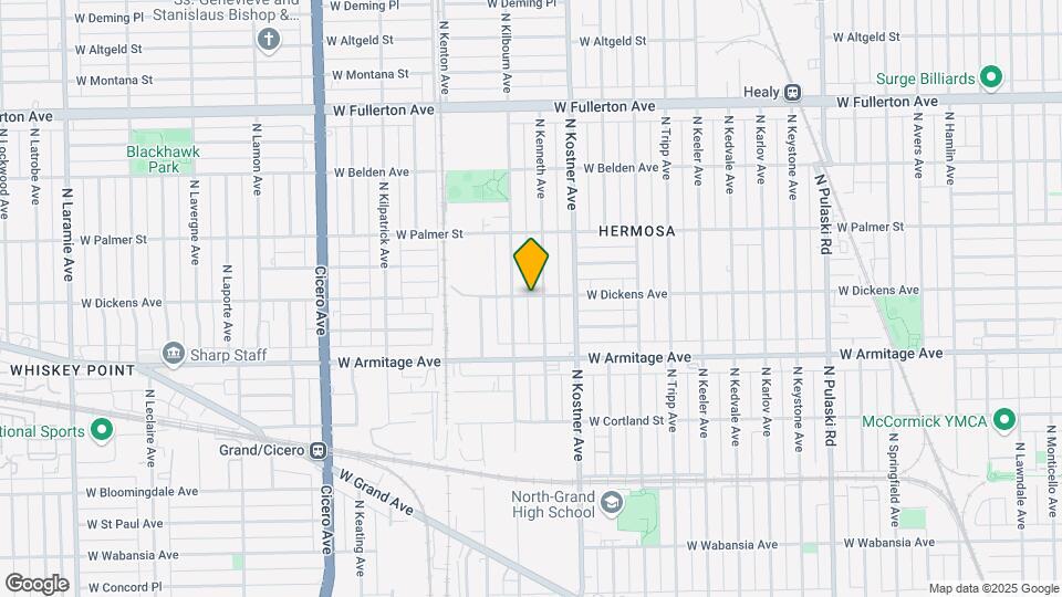 4455 W Dickens Ave Map and Location Details