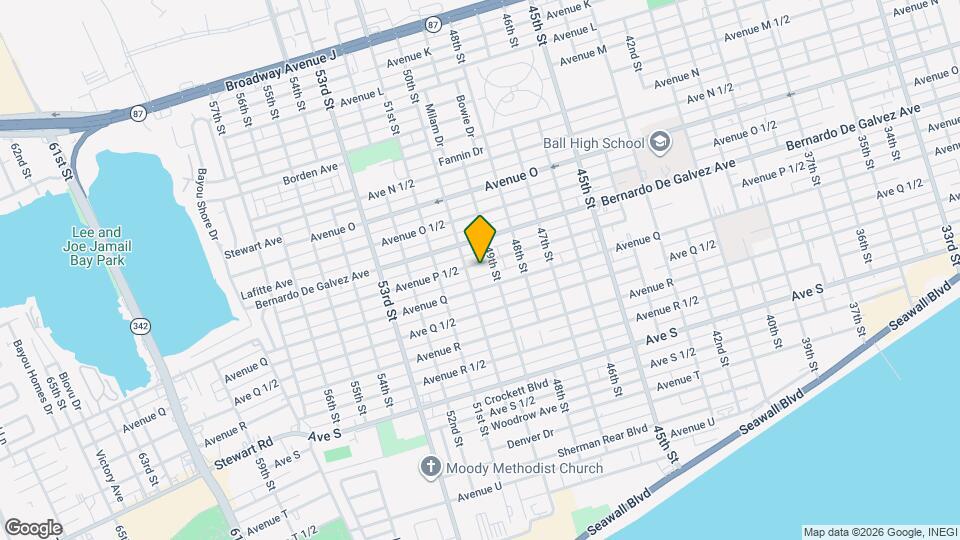 4911 Avenue P 1/2 Map and Location Details