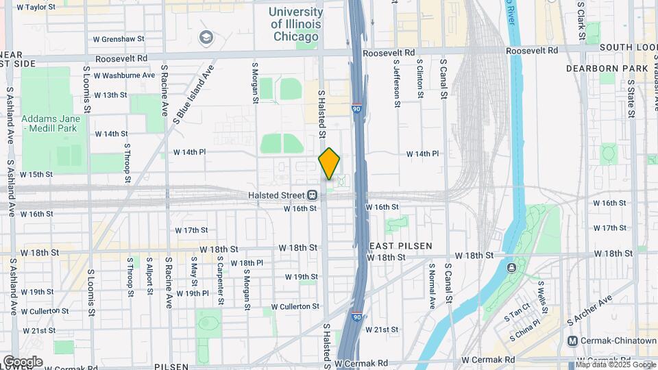 1515 S Halsted St Map and Location Details