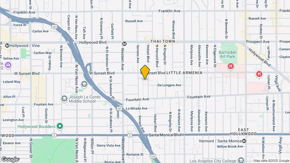 1415 N Hobart Blvd Map and Location Details