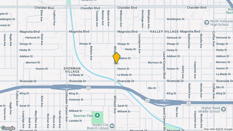 4912 Whitsett Ave Mapa y Detalles de la Ubicación