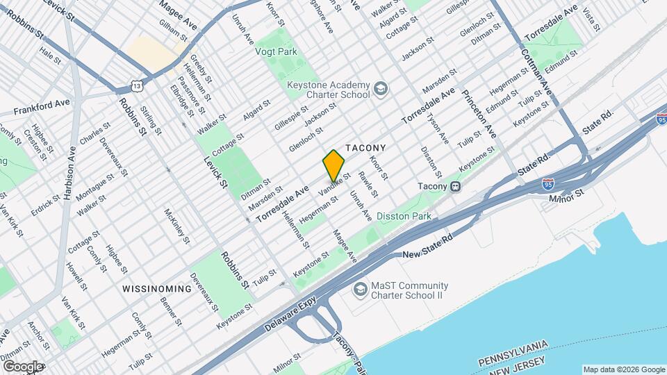 6645 Vandike St Map and Location Details