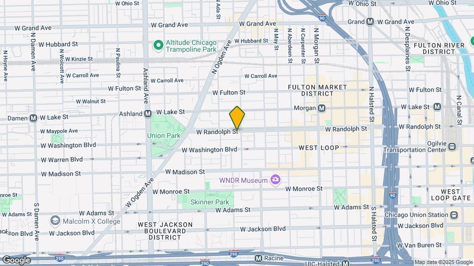 1311 W Randolph St, Unit 1401 Map and Location Details
