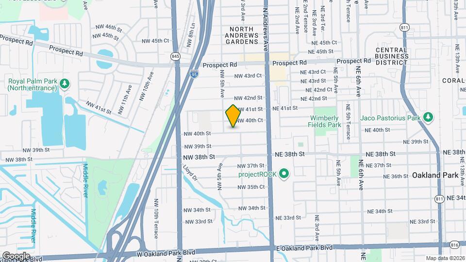 417 NW 40th St Map and Location Details