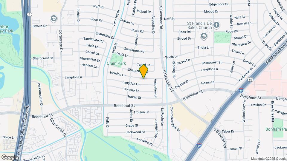8831 Hendon Ln Map and Location Details