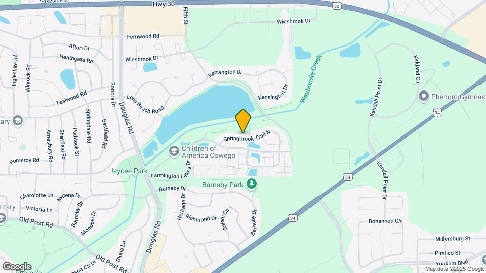 593 Springbrook Trail N Map and Location Details