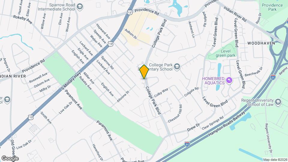 6400 Dillard Pl Map and Location Details