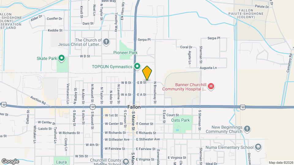 192 N Nevada St Map and Location Details
