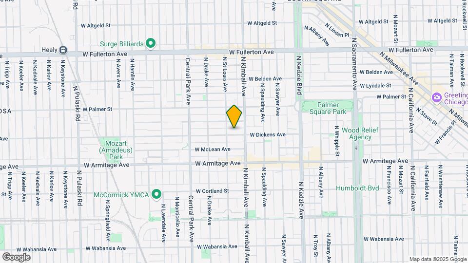 3420 W Dickens Ave Map and Location Details