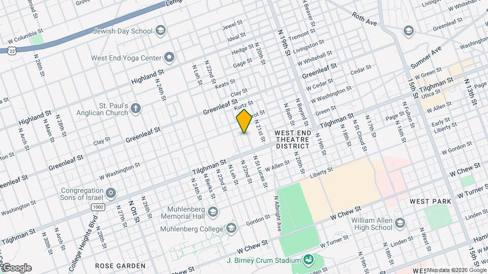 732 N St Lucas St Map and Location Details