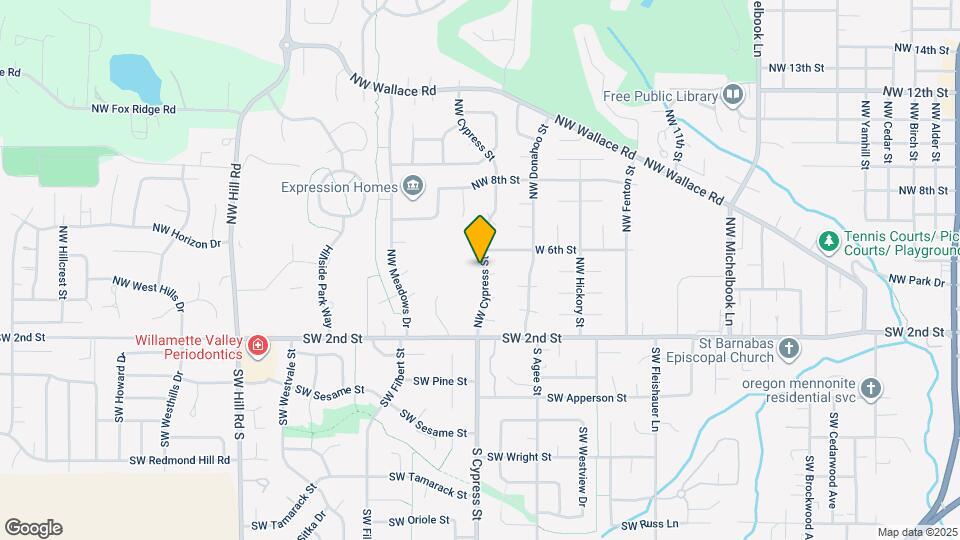 503 NW Cypress St Map and Location Details