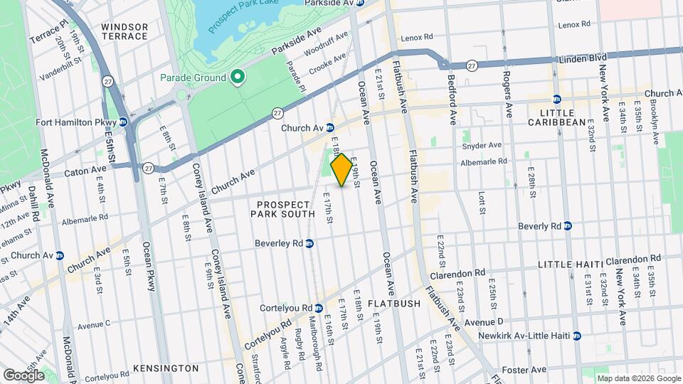 189 E 18th St Map and Location Details