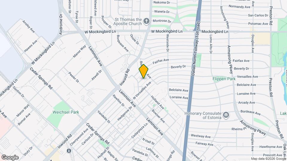 3718 W Beverly Dr Map and Location Details