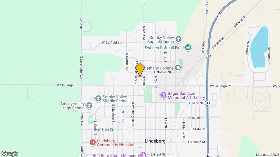 635 N Main St Rentals In Lindsborg KS Map 