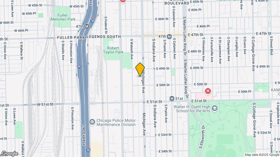4934 S Michigan Ave, Unit Apartment 1R Map and Location Details