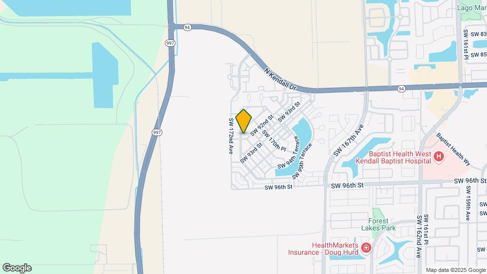 9197 SW 171st Ct Map and Location Details