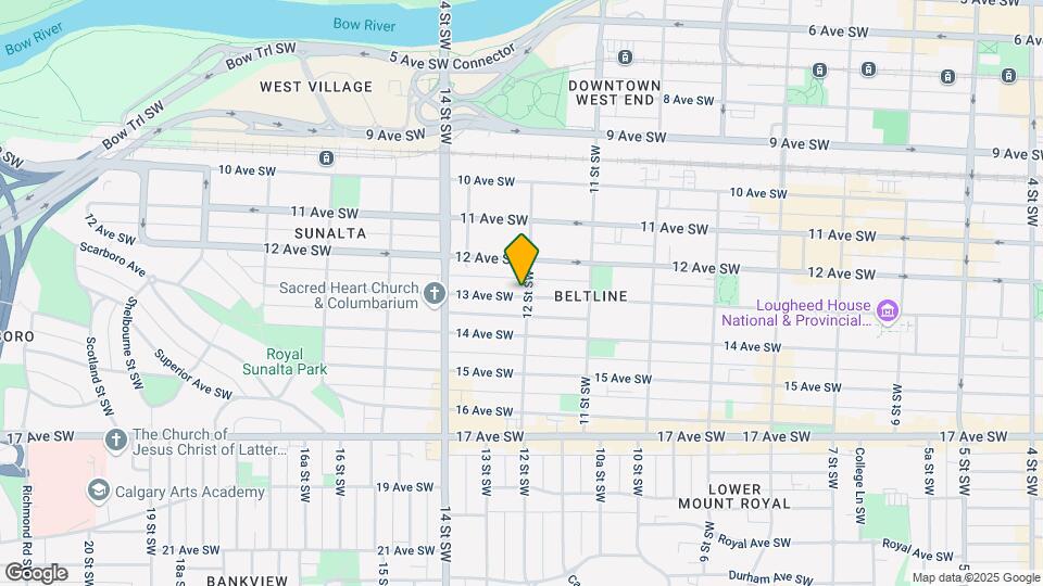 1302 13 Av SW Map and Location Details