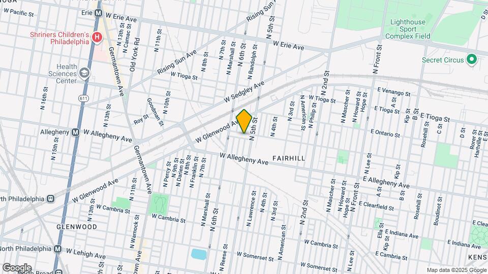 522 W Westmoreland St Mapa y Detalles de la Ubicación
